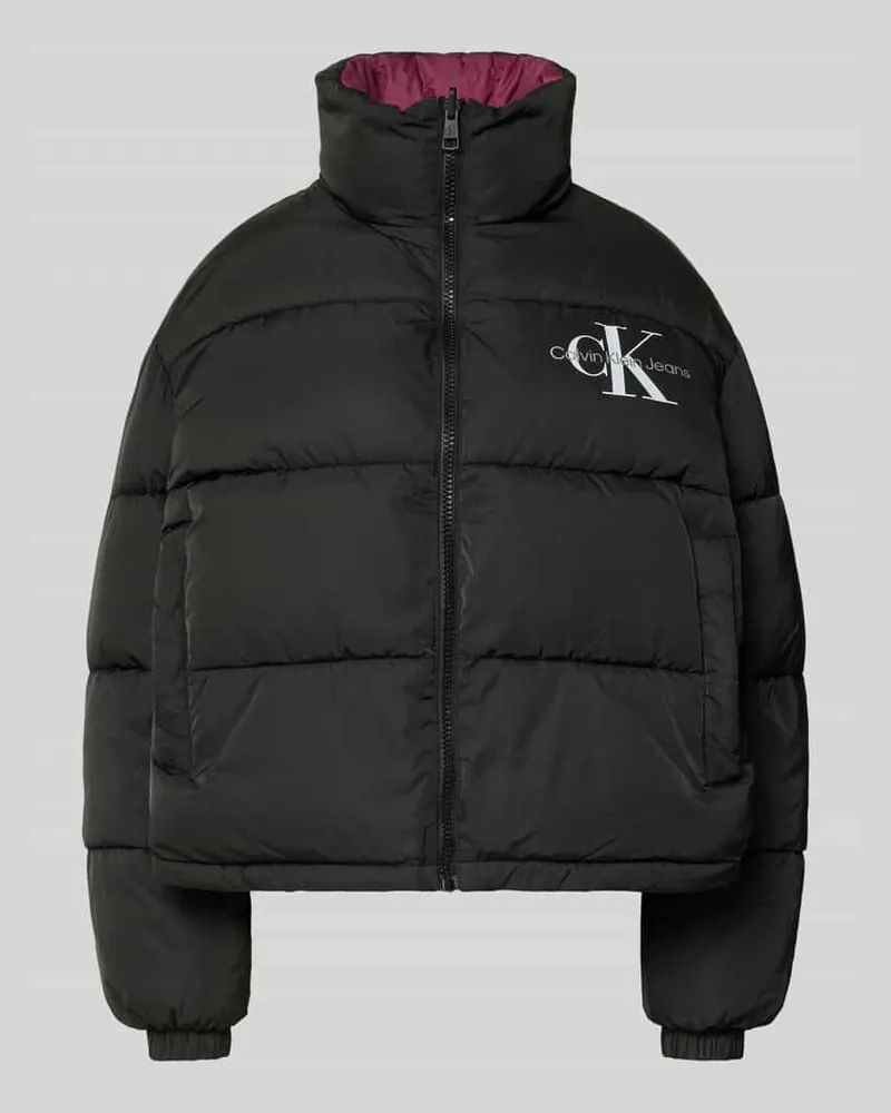 Calvin Klein Jacke mit Logo-Print Black