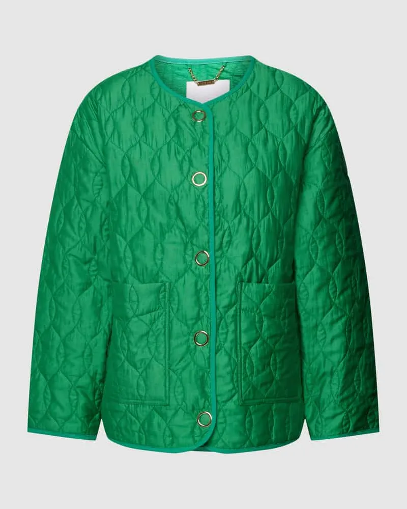 Rich&Royal Steppjacke mit Knopfleiste Gruen