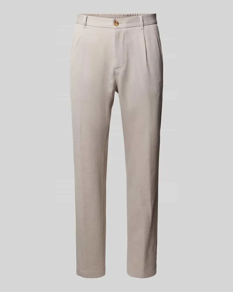 JOOP! Regular Fit Anzughose aus Viskose-Mix Modell 'Lester Beige