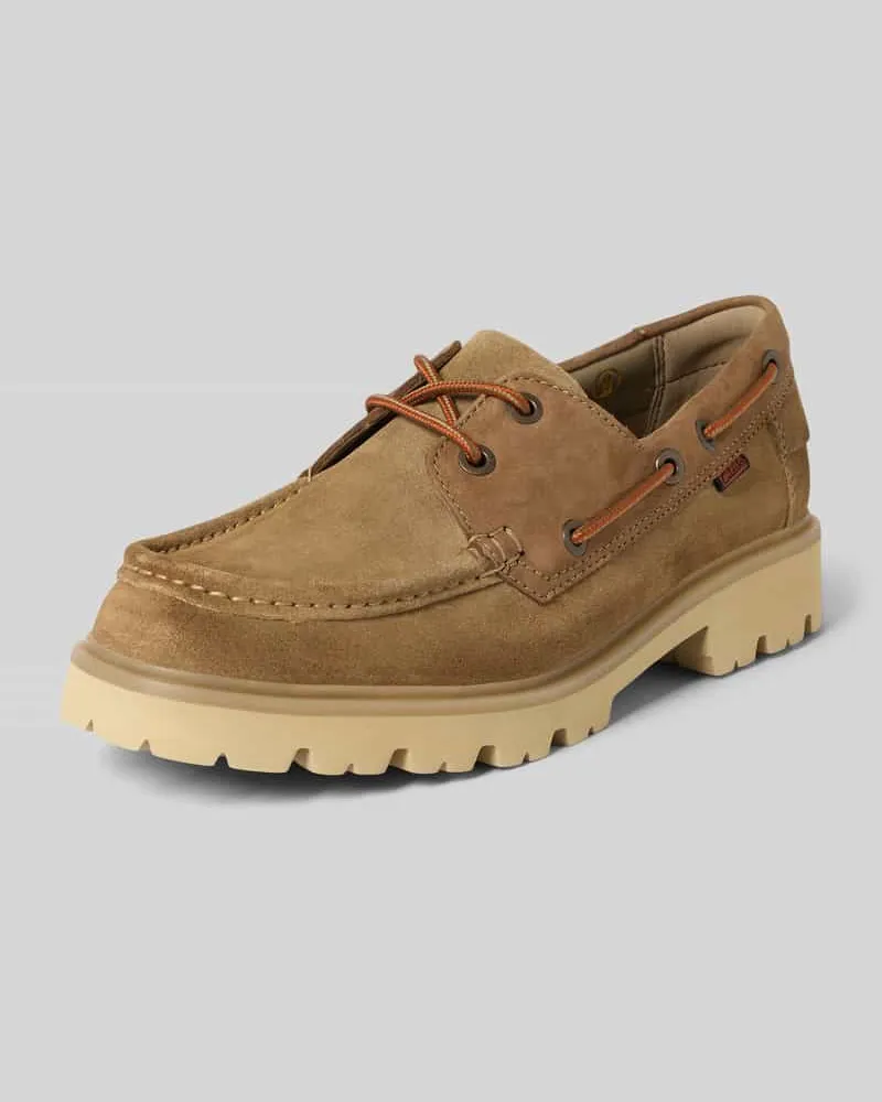 Clarks Bootsschuhe aus beschichtetem Leder Modell 'Cleyhill Sand