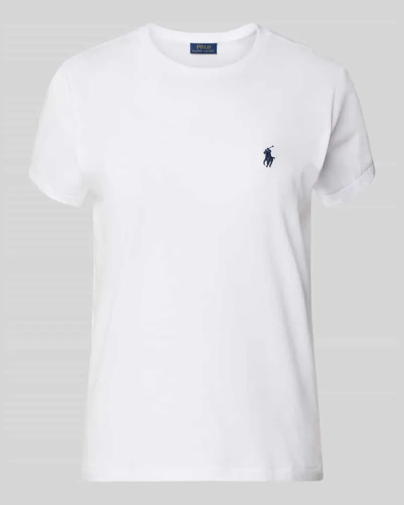 Ralph Lauren T-Shirt mit Logo-Stitching Weiss