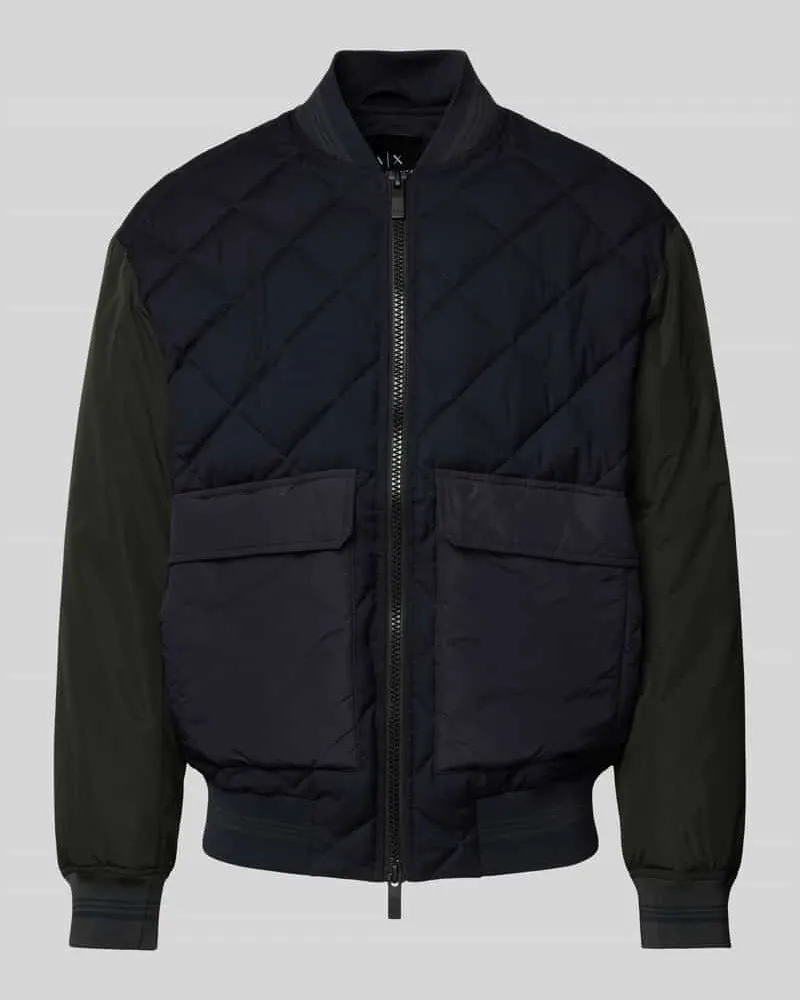 Armani Exchange Jacke mit Stehkragen Marine