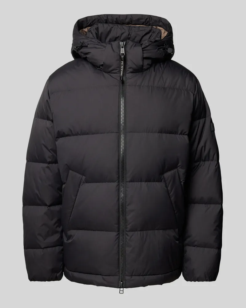 Marc O'Polo Regular Fit Daunenjacke mit abnehmbarer Kapuze Black