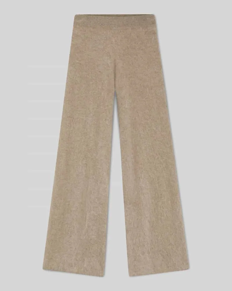HUGO BOSS Oversized Weite Hose aus Kaschmir Modell 'FIBURA Beige