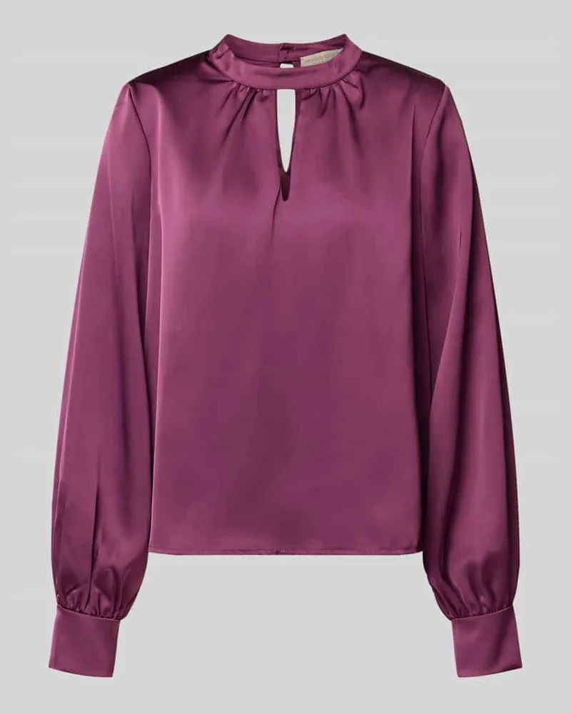 Rinascimento Blusenshirt mit Raffungen Bordeaux