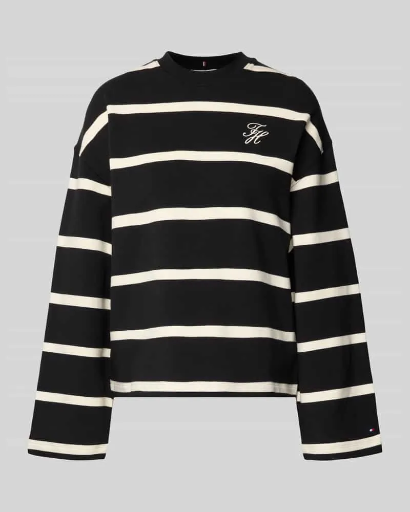 Tommy Hilfiger Relaxed Fit Sweatshirt aus Baumwoll-Mix Black