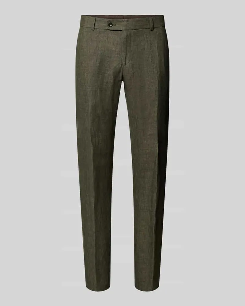 Carl Gross Slim Fit Leinenhose aus reinen Leinen Modell 'Tomte Grass
