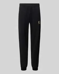 EA7 Sweatpants mit elastischem Bund Modell 'SPRAY Black