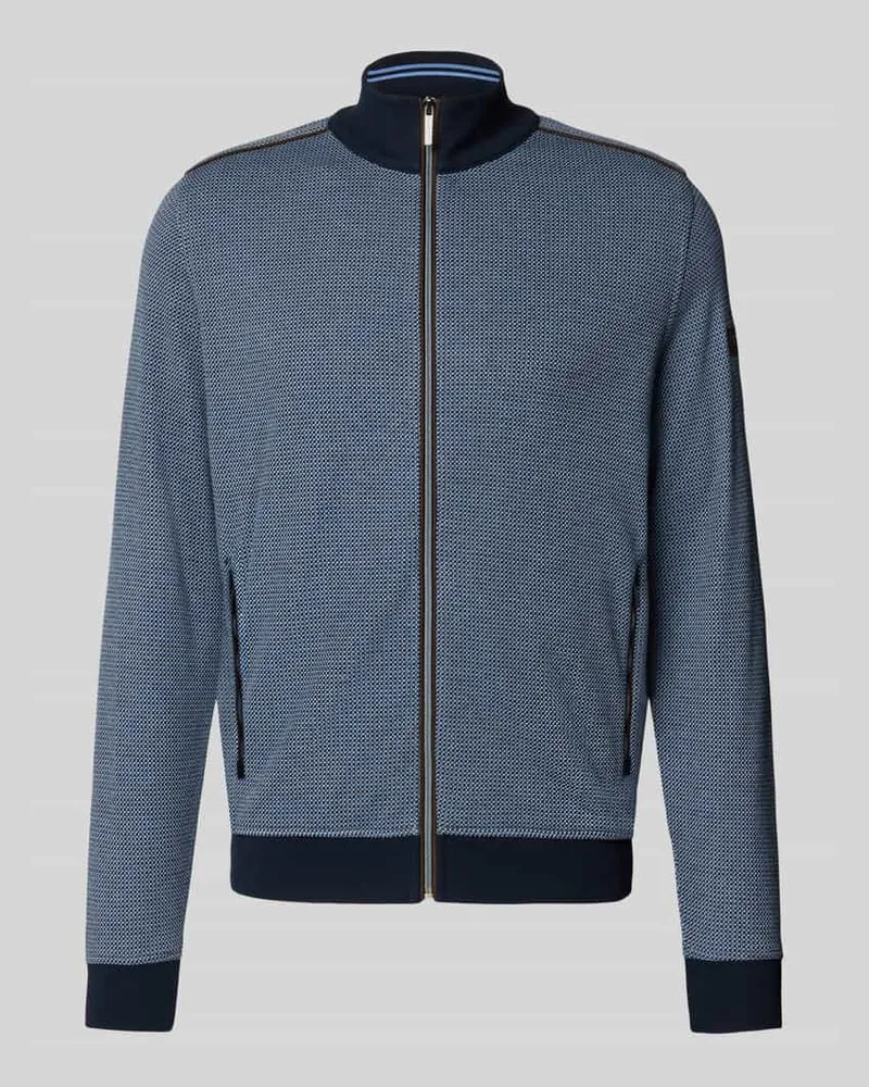 Bugatti Cardigan mit Stehkragen und Reißverschluss Royal