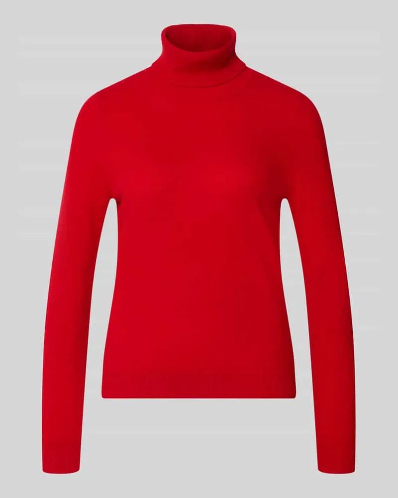 Christian Berg Regular Fit Rollkragenpullover aus reinem Kaschmir Rot