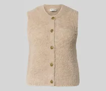 Regular Fit Strickweste aus Woll-Mix mit Alpaka-Anteil