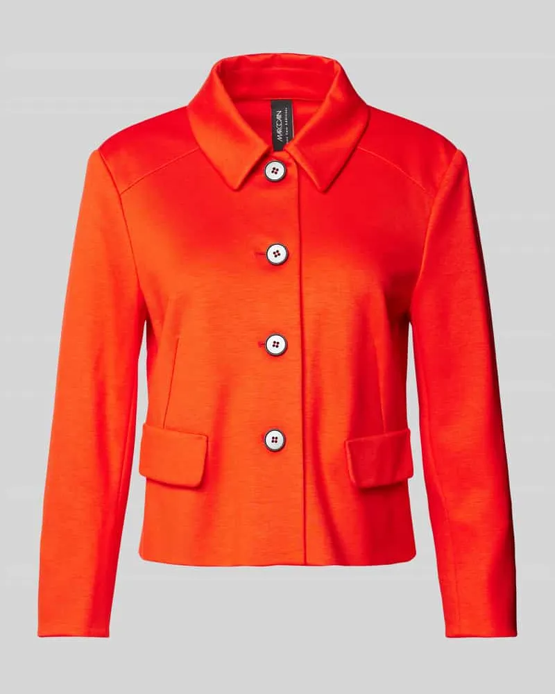 Marc Cain Blazer mit durchgehender Knopfleiste Rot
