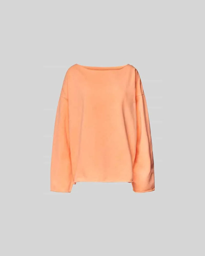 Juvia Sweatshirt mit Rollsaum Orange