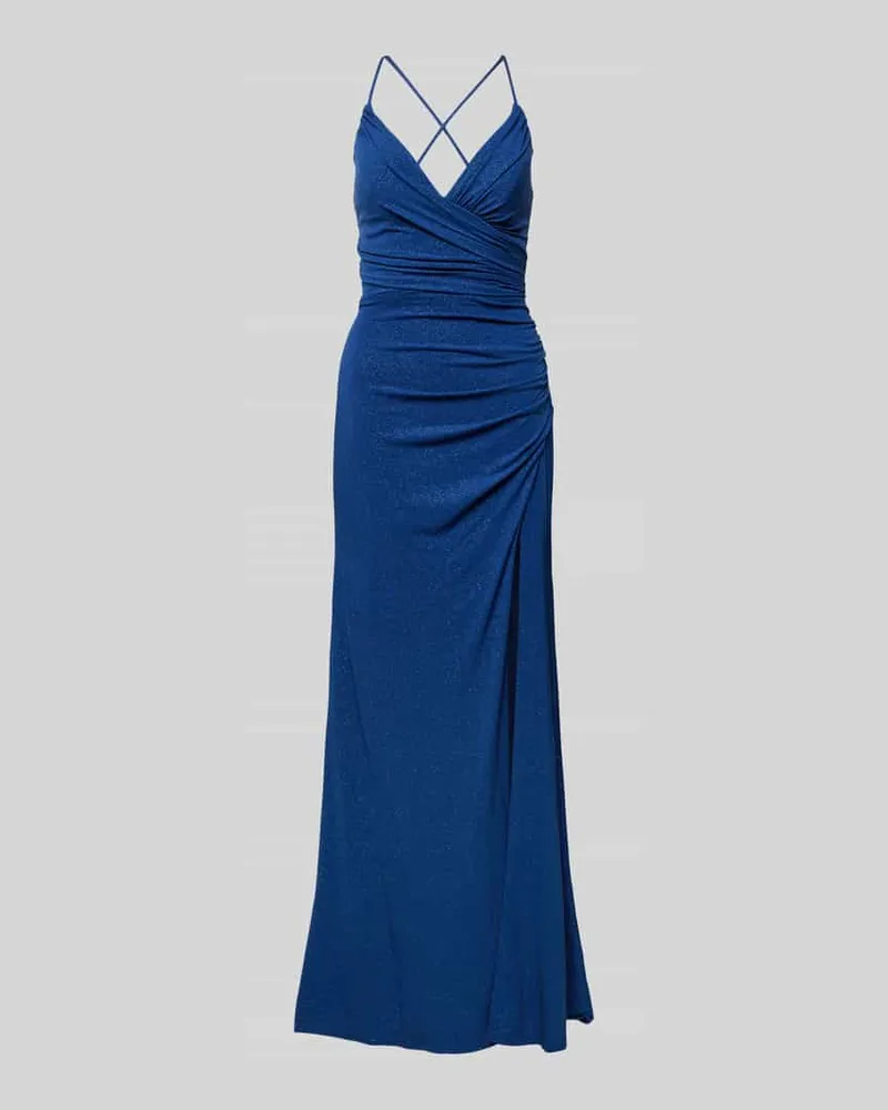 Mascara Abendkleid mit Gehschlitz Blau