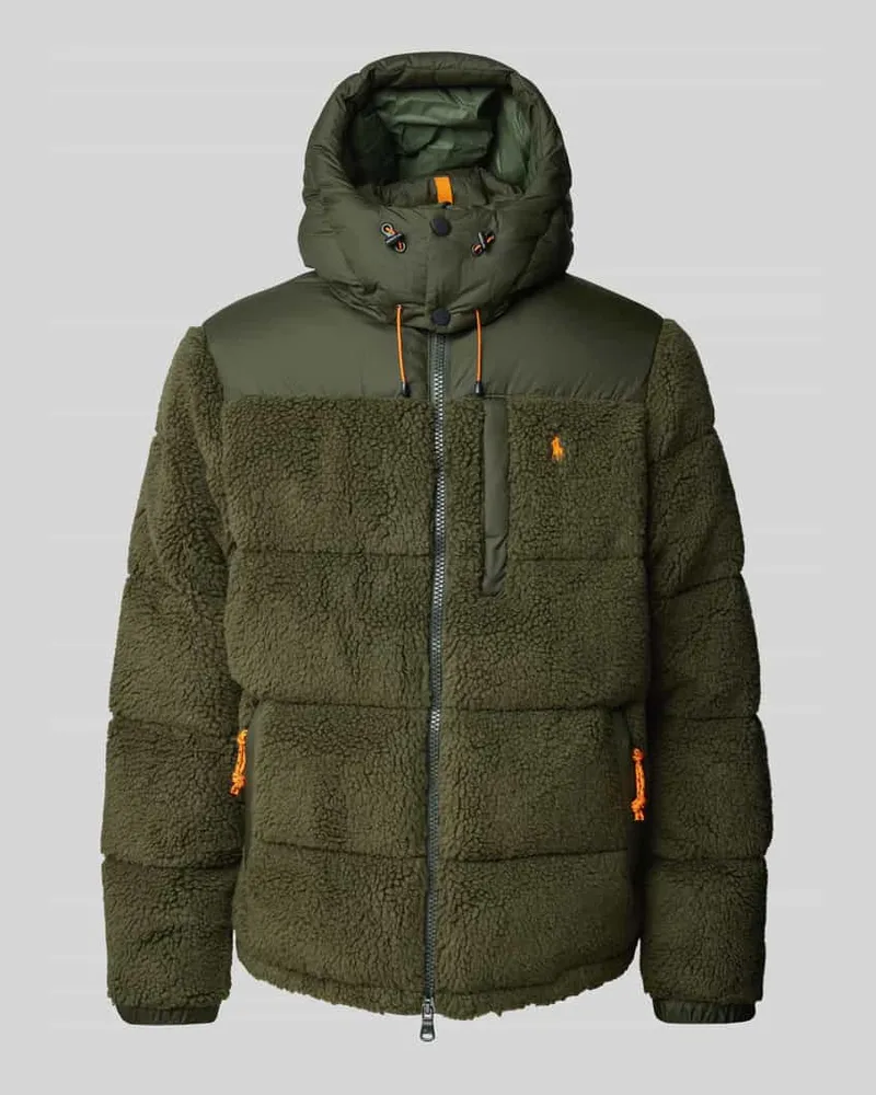 Ralph Lauren Daunenjacke mit Teddyfell Oliv