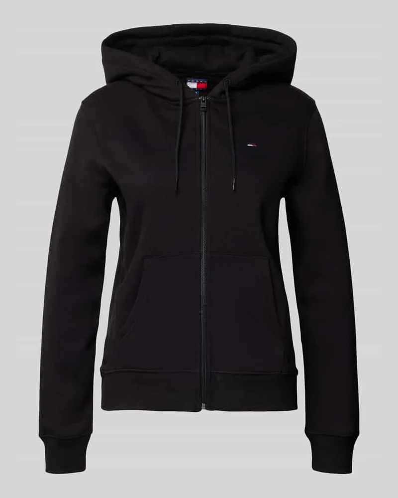 Tommy Hilfiger Regular Fit Sweatjacke aus Baumwoll-Mix Black