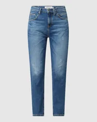 Marc O'Polo Relaxed Fit Mid Rise Jeans mit Stretch-Anteil Modell 'Freja Jeansblau