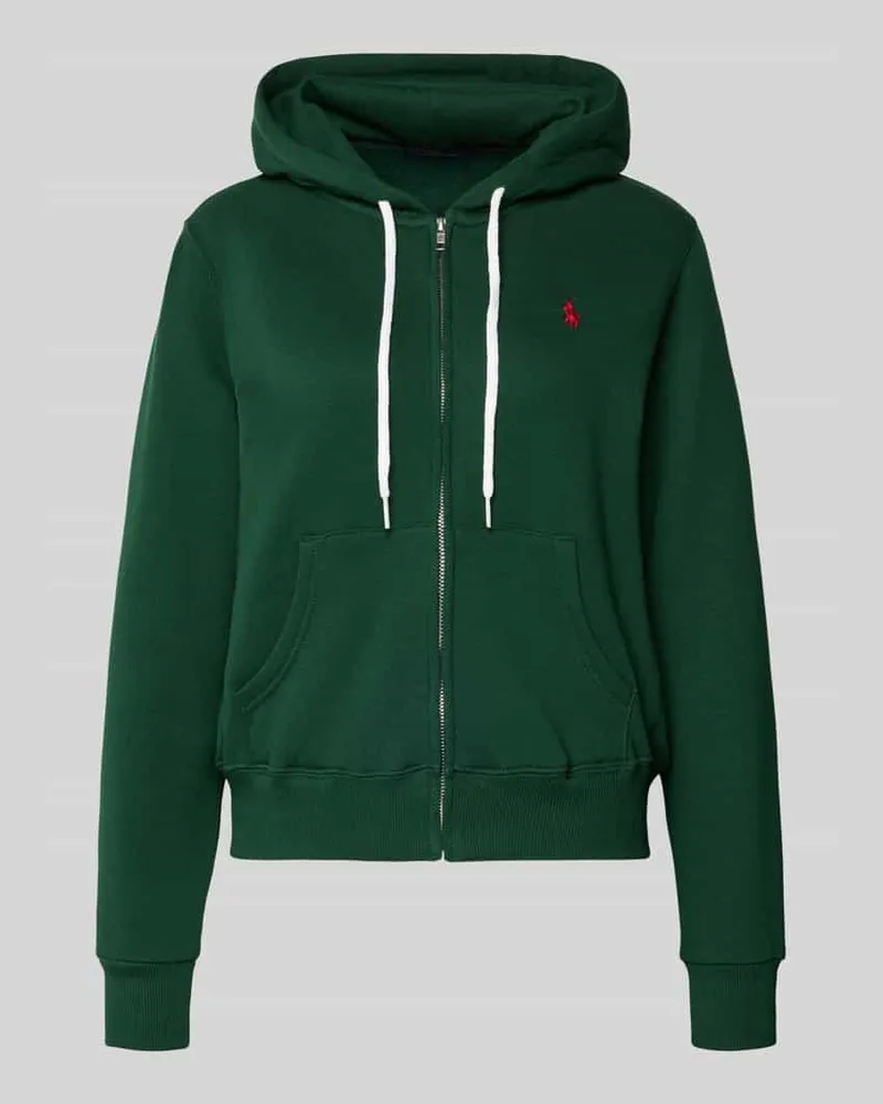 Ralph Lauren Regular Fit Sweatjacke mit Logo-Stitching Dunkelgruen