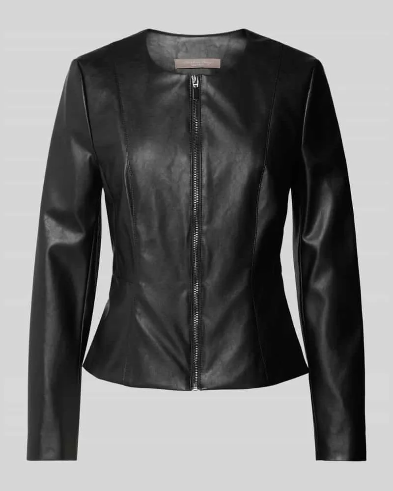 Christian Berg Jacke in Leder-Optik Black