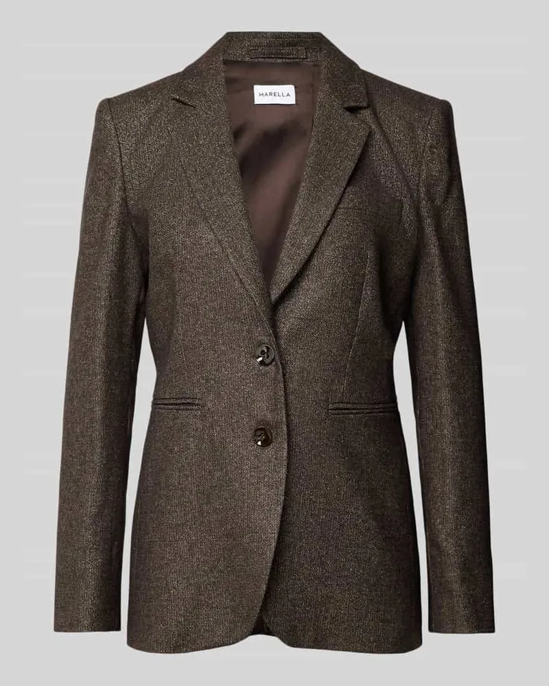 MARELLA Blazer mit Effektgarn Modell 'SEME Schoko