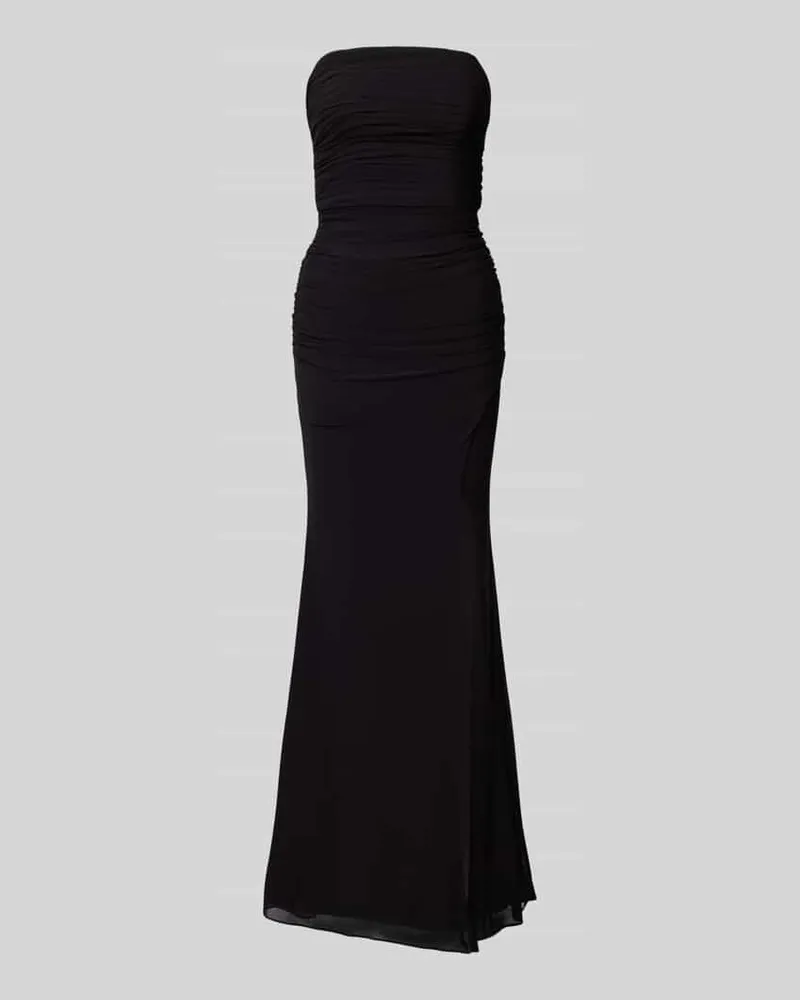 LUXUAR Abendkleid mit Schnürung auf der Rückseite Black