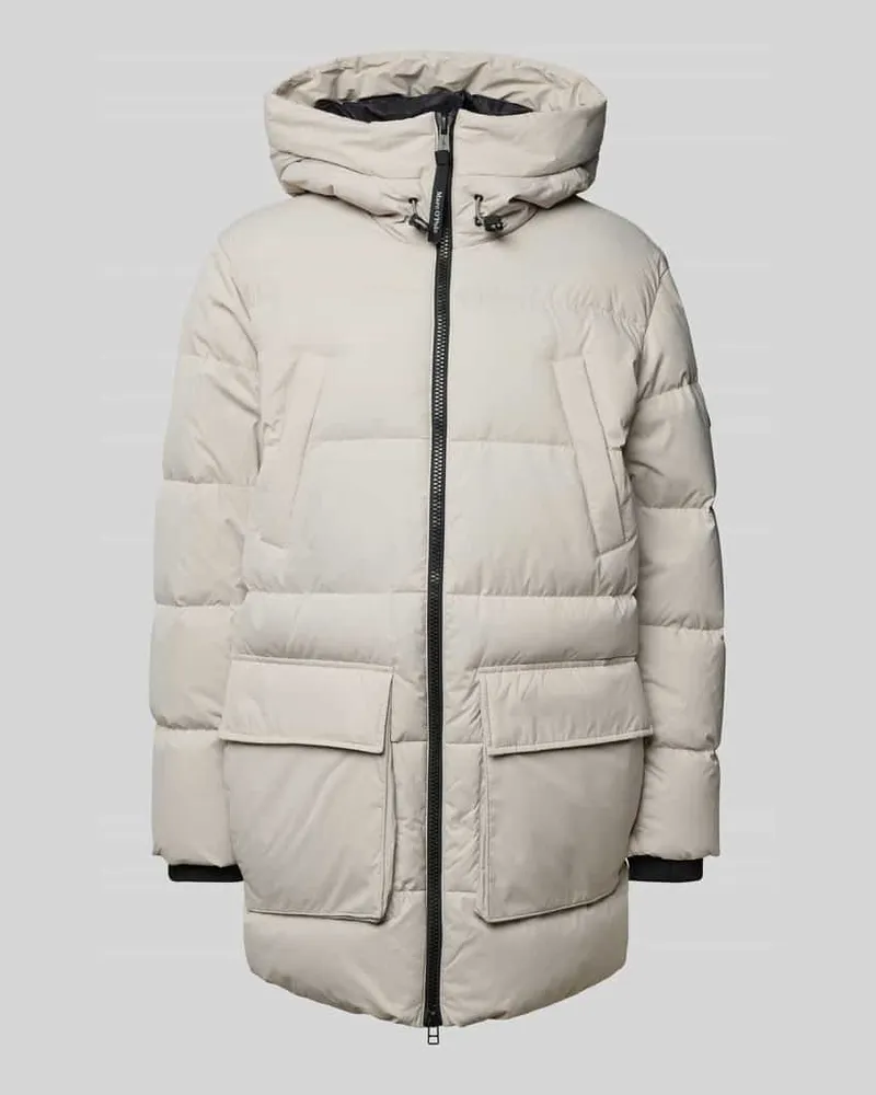 Marc O'Polo Regular Fit Daunenjacke mit Kapuze Beige