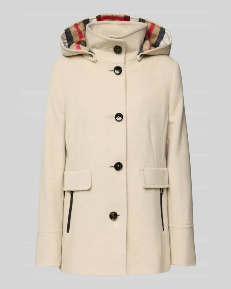 Gil Bret Jacke mit Stehkragen und Pattentaschen Sand