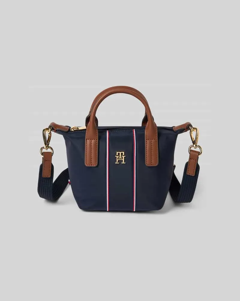 Tommy Hilfiger Umhängetasche mit gestickten Kontraststreifen Dunkelblau
