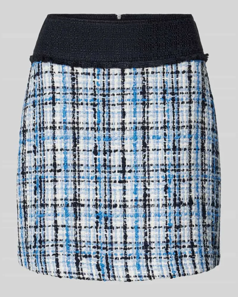 HUGO BOSS Minirock in Bouclé-Optik Modell 'Vosola Blau