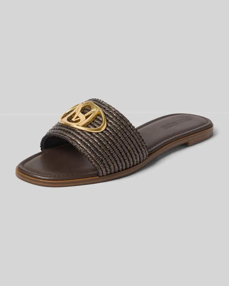 Steve Madden Slipper mit Logo-Detail Modell 'Kora Dunkelbraun