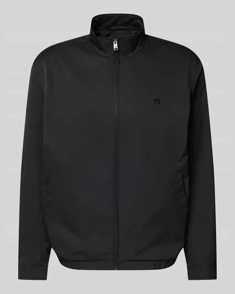 HUGO BOSS Regular Fit Blouson mit Logo-Stitching Modell 'H-CARVO Black