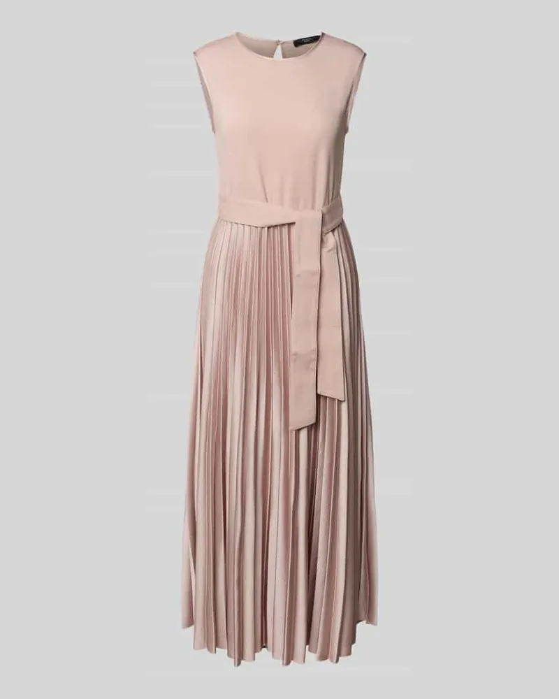Max Mara Ausgestelltes Midikleid mit Lyocell-Viskose-Anteil Modell 'SAMUELE Hellrosa