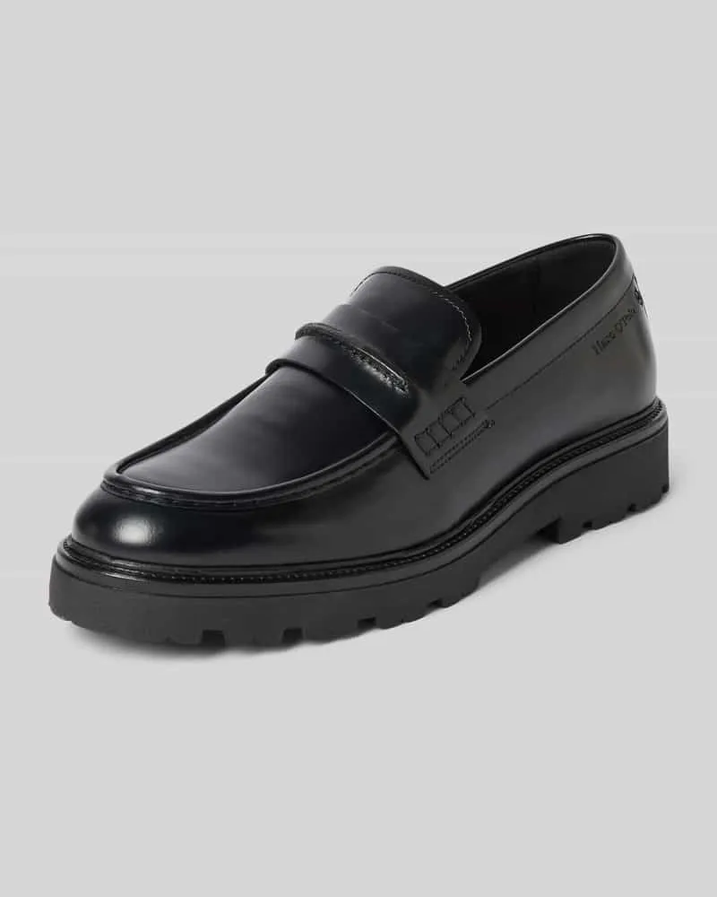 Marc O'Polo Loafer aus echtem Rindsleder Modell 'Phil Black