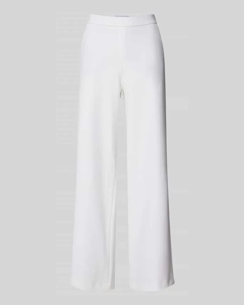 RAFFAELLO ROSSI  Wide Leg Stoffhose mit Strukturmuster Modell 'PALINA Offwhite