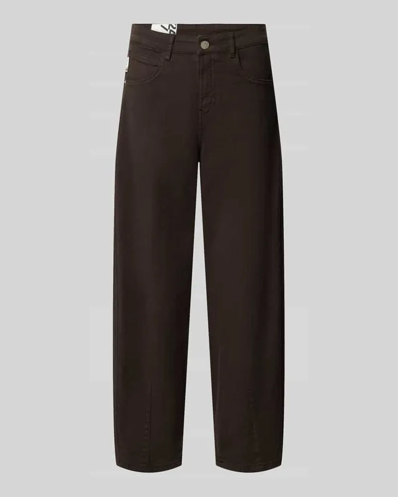 OPUS Barrel Jeans aus Baumwoll-Mix Modell 'Lissie bolde Dunkelbraun