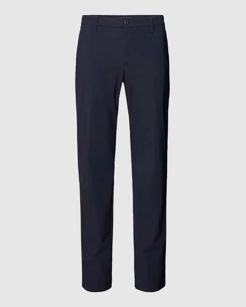 Alberto Slim Fit Hose mit Eingrifftaschen Marine