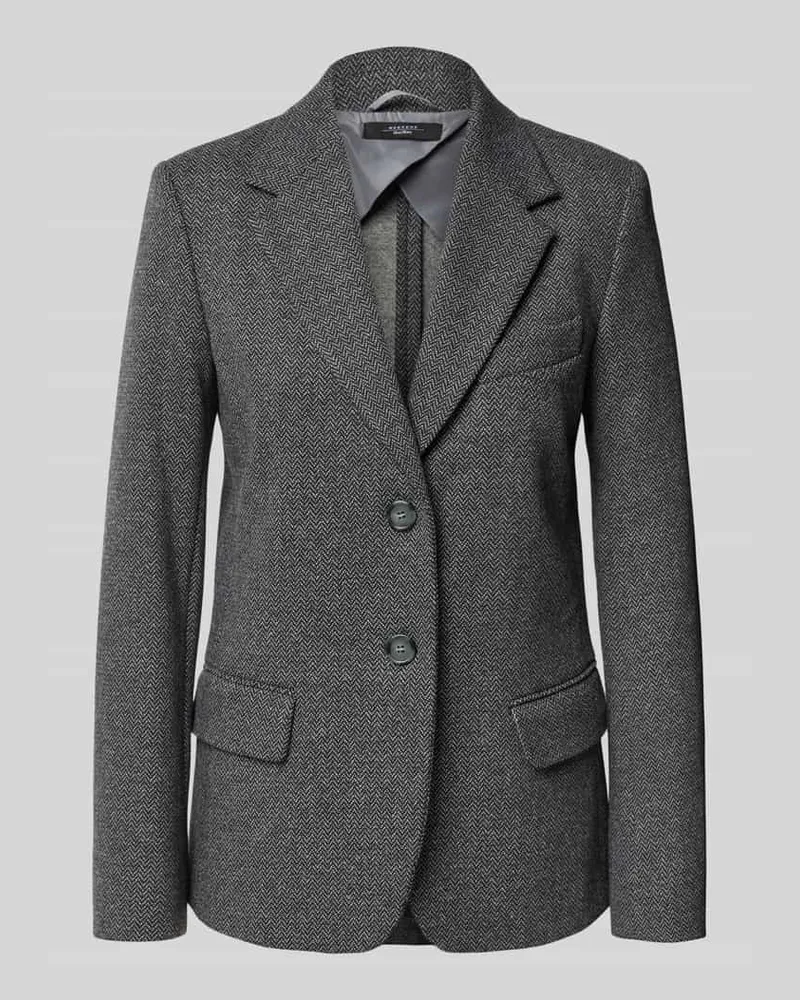 Max Mara Regular Fit Blazer mit Wollanteil Modell 'DILLY Mittelgrau
