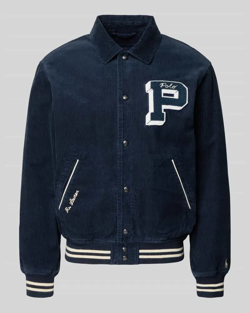 Ralph Lauren College-Jacke mit Druckknopfleiste Marine