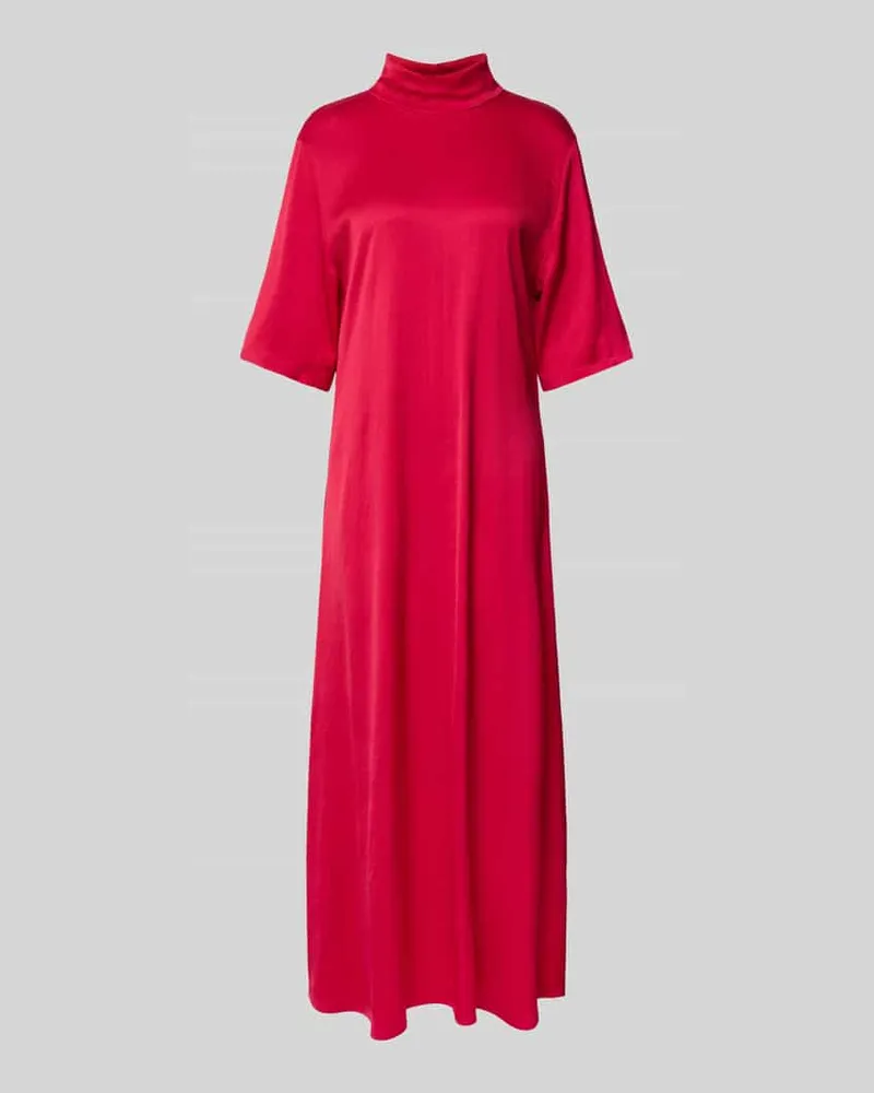 Drykorn Maxikleid mit Stehkragen und 1/2-Arm Pink