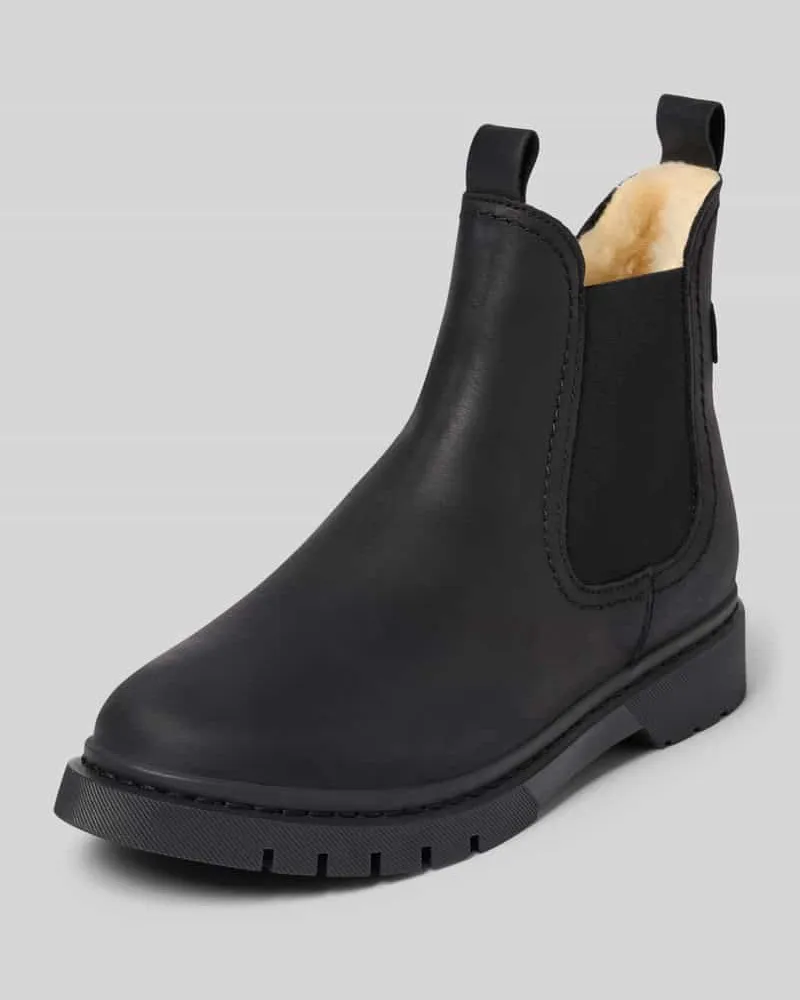 Tamaris Chelseas aus echtem Rindsleder Black