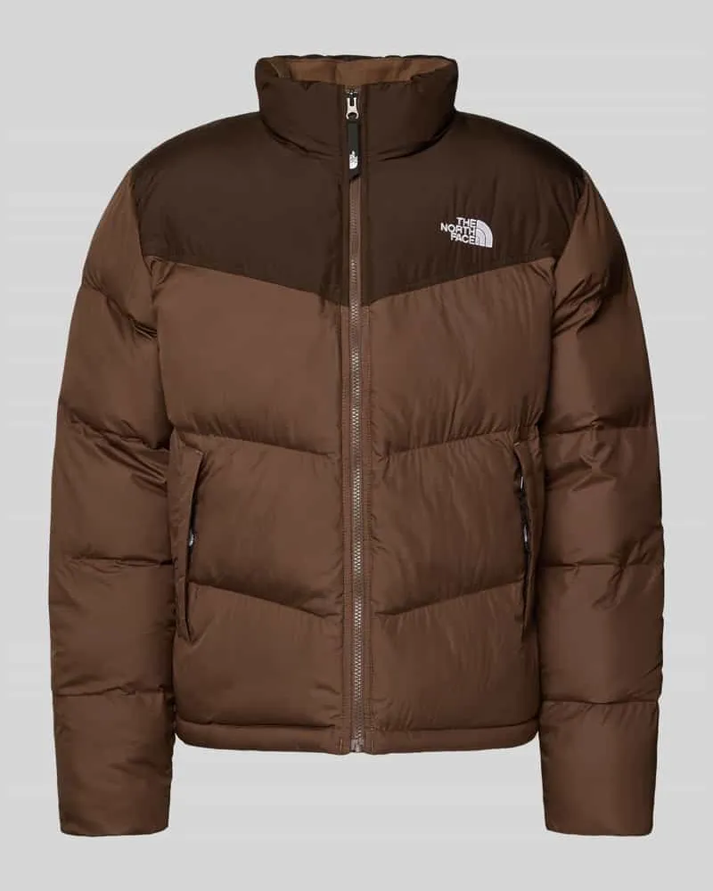 The North Face Steppjacke mit Reißverschluss Hellbraun