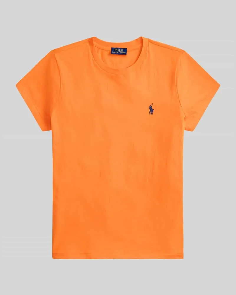 Ralph Lauren T-Shirt mit Label-Stitching Orange