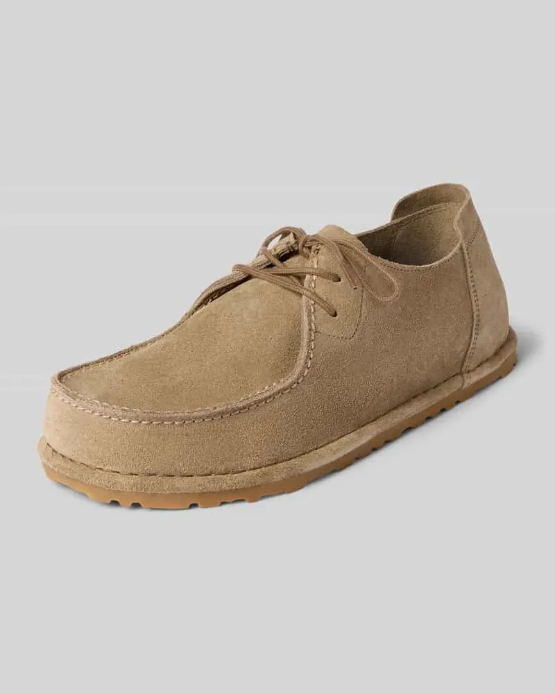 Birkenstock Schnürschuhe aus Leder Modell 'UTTI Taupe