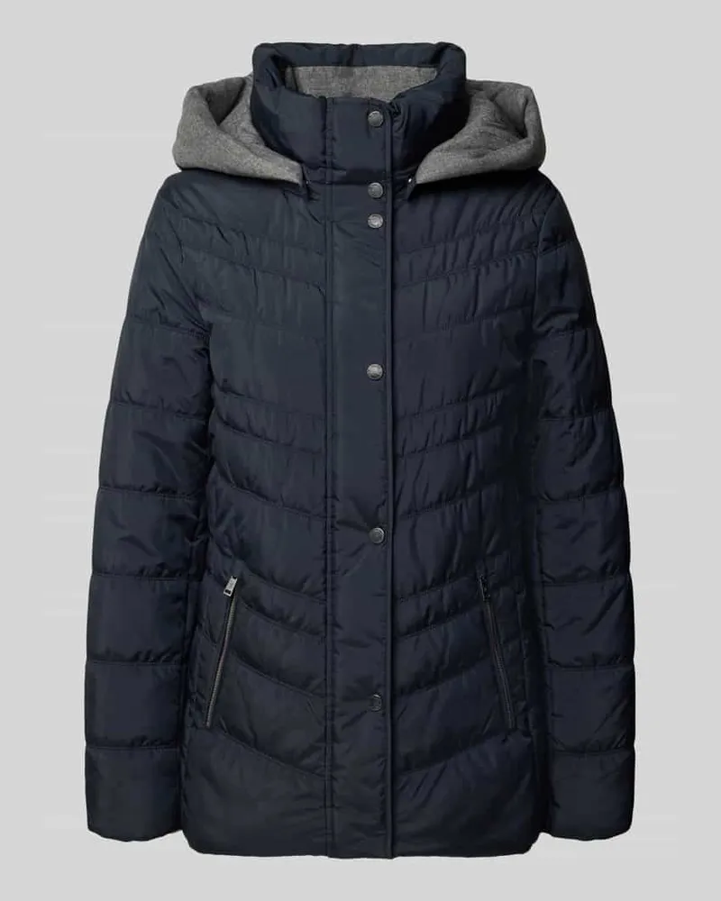 Fuchs Schmitt Jacke in Stepp-Optik mit Kapuze Marine