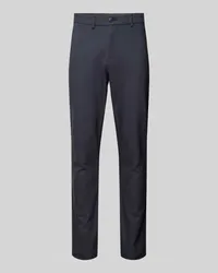 Casual Friday Slim Fit Hose in unifarbenem Design Modell 'Philip Marine