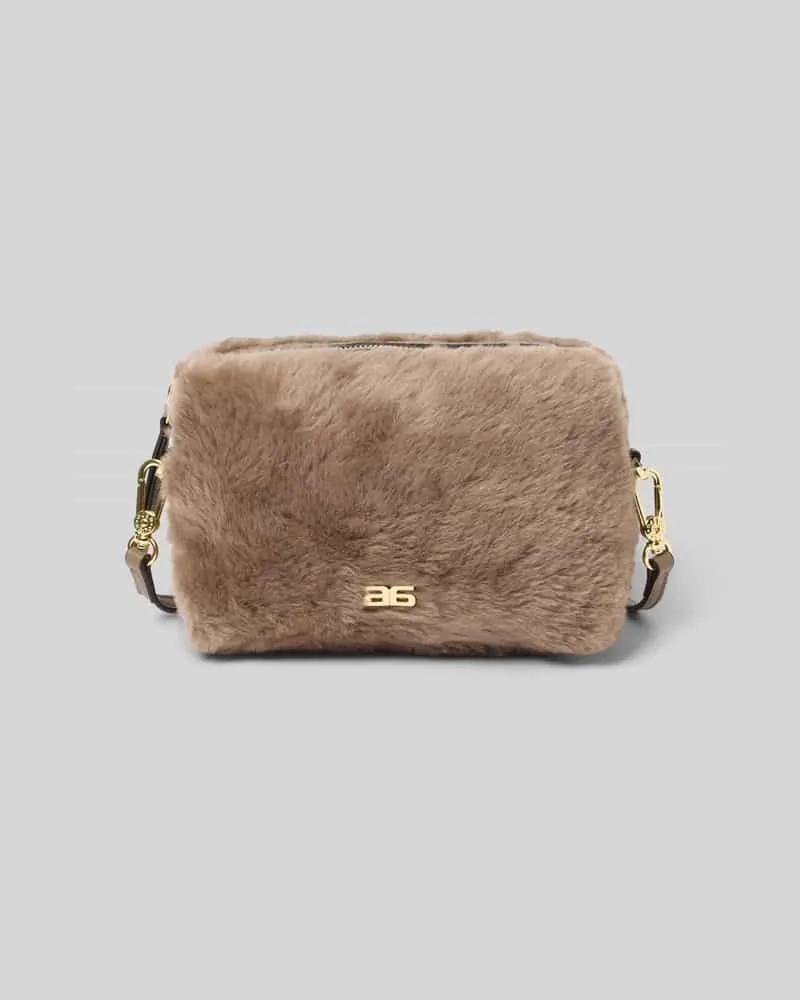 Abro Crossbody Bag mit Label-Detail Modell 'KAIA Schlamm