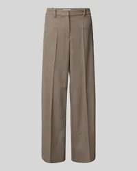 Marc O'Polo High-Waist Weite Hose aus italienischem Woll-Mix Taupe