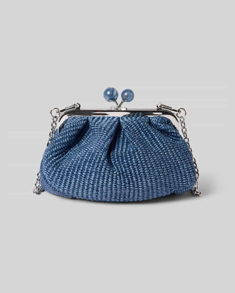 Max Mara Clutch aus Baumwoll-Mix Modell 'PALMAS Ocean