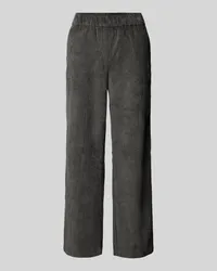 MAC Jeans Cropped Culotte aus Cord Anthrazit