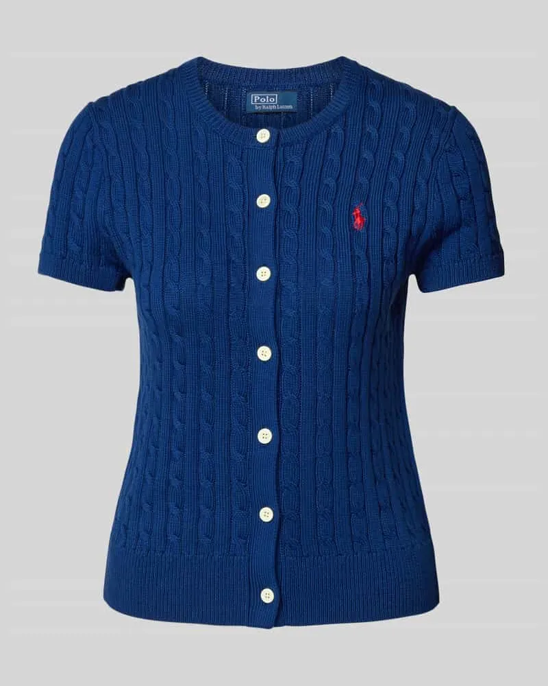 Ralph Lauren Cardigan mit Zopfmuster Marine
